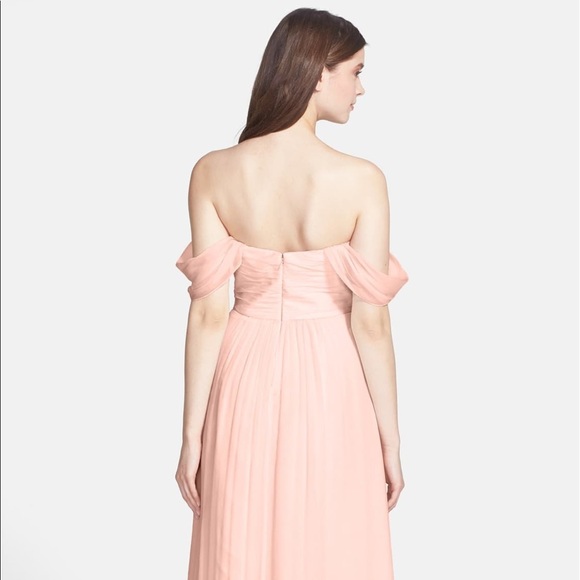 {amsale x nordstrom} convertible silk chiffon gown - Picture 3 of 6